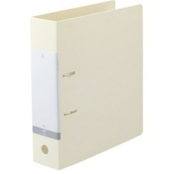 Rihitorabu Ring Binder 2-Hole D-Type A4S White G2280-0