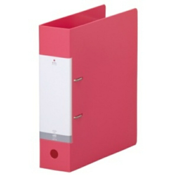 Rihitorabu Ring Binder 2-Hole D-Type A4S Red G2280-3