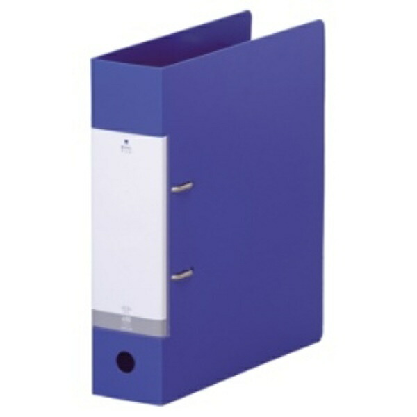 Rihitorabu Ring Binder 2-Hole D-Type A4S Blue G2280-8
