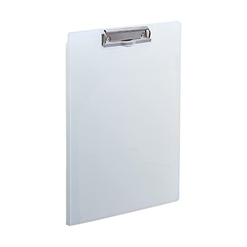 Rihitora Binder Antibacterial Clip File A4 50 Sheets Copy Paper Multi-Pocket ALCLEA Clear F7740-1