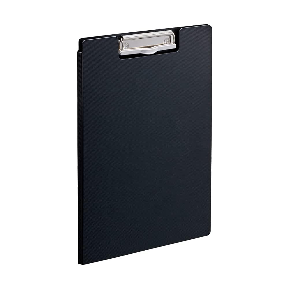 Rihitora Binder Antibacterial Clip File A4 50-Sheet Copy Paper Multi-Pocket ALCLEA Black F7740-24