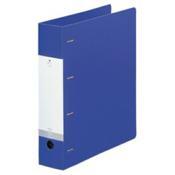 Rihitora D-Type Ring Binder A4 4-Hole 64mm Width Blue G1280-8