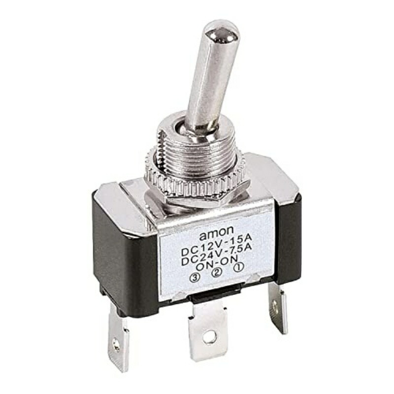 Amon Toggle Switch ON-ON DC12V・15A/DC24V・7.5A 3202