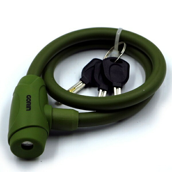 GORIN Wire Lock G227W φ12×600mm Khaki (KH)