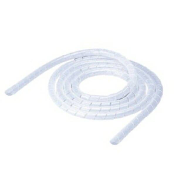 ELECOM Cable Cover Spiral Tube for Organizing Cables, Inner Diameter 10mm, Length 2.0m, Clear BST-10