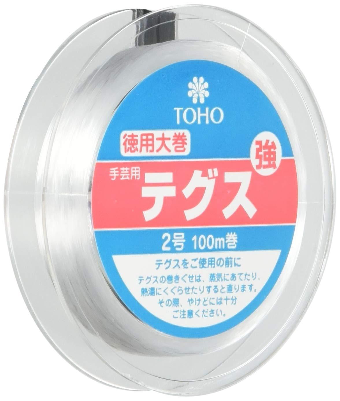 TOHO Fishing Line Approx. 0.23mm Thickness × Approx. 100m Roll High Strength No. 2 Suki 6-100-12