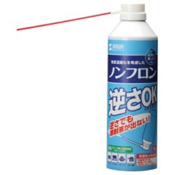 Sanwa Supply Air Duster (Upside-Down OK Eco Type) 350ml CD-31ECO 1 Bottle