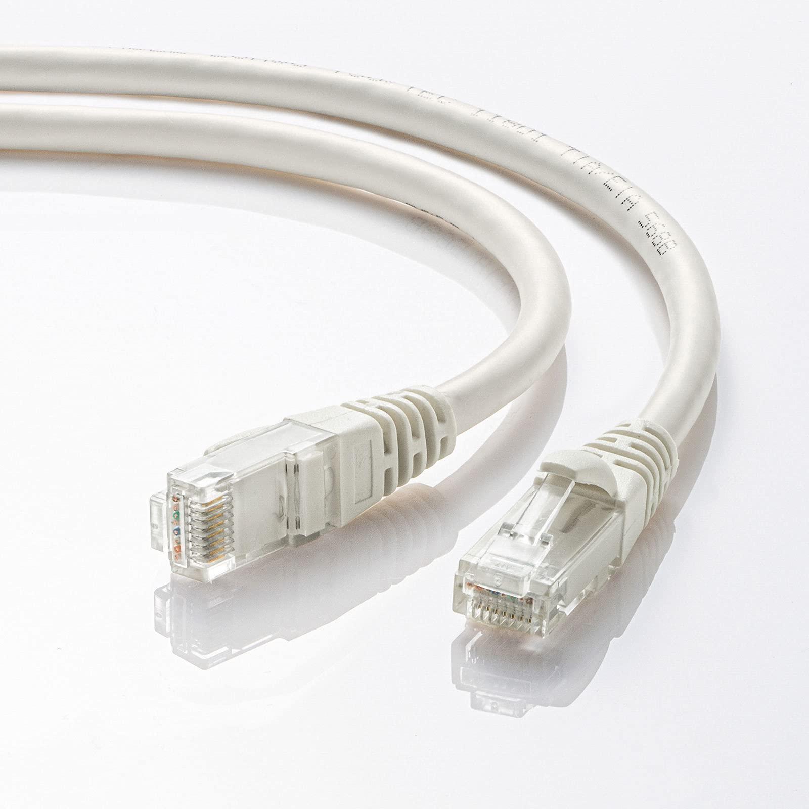 Sanwa Supply LAN Cable CAT6A Twisted Pair 10Gbps/500MHz Gigabit Ethernet Cable with Snap-Proof RJ45 Connectors (0.5m) White KB-T6AY-005W
