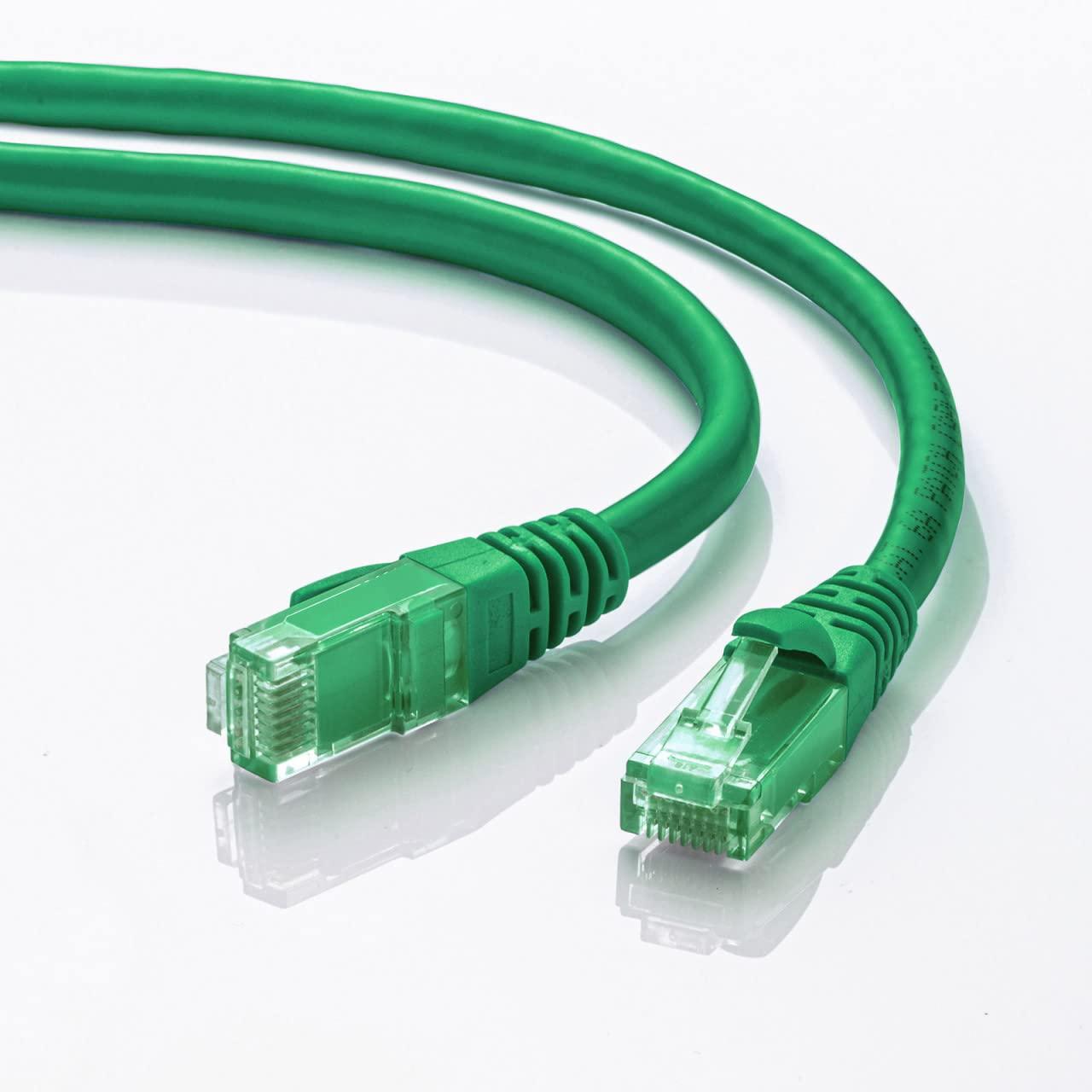 Sanwa Supply Category 6A Twisted Pair LAN Cable (Green, 0.5m) KB-T6AY-005G