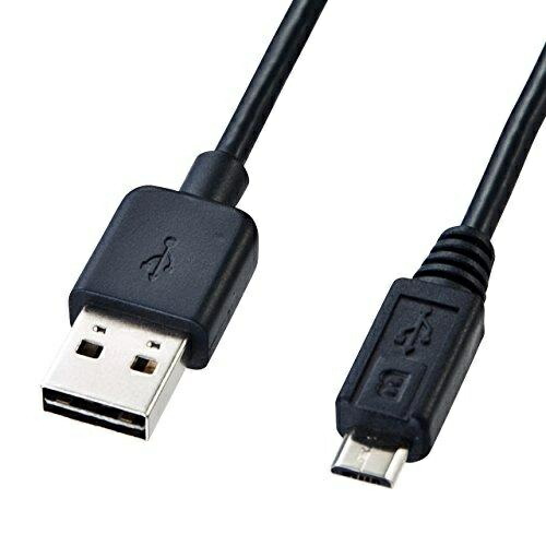 Sanwa Supply Reversible Micro USB Cable (MicroB) Black 0.2m KU-RMCB02