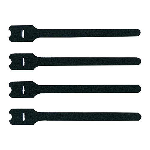 Sanwa Supply Cable Ties (Velcro) L Size Black 4-Pack CA-MF3KN