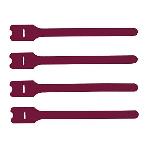 Sanwa Supply Cable Ties (Velcro) L Size Red 4-Pack CA-MF3RN