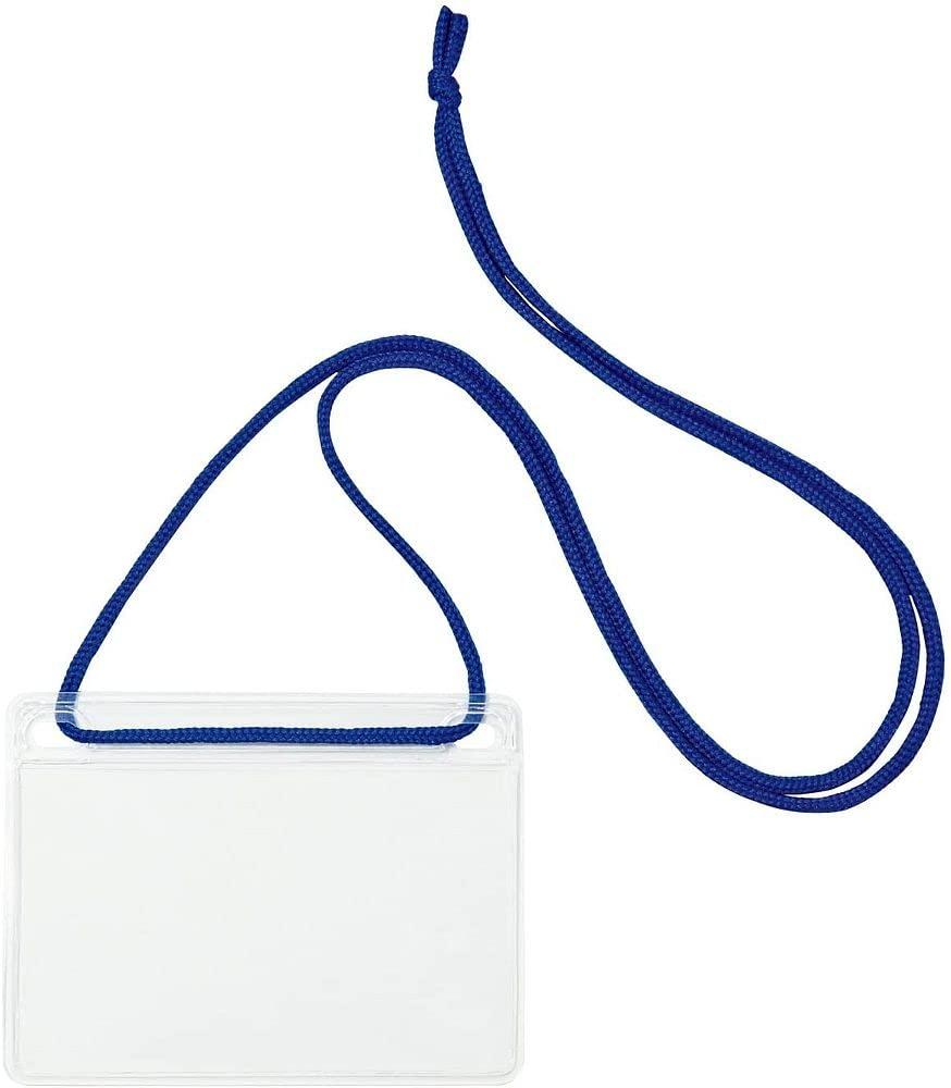 Open Industry Hanging Name Tag Business Card Size 10 Sheets Blue NL-11-BU