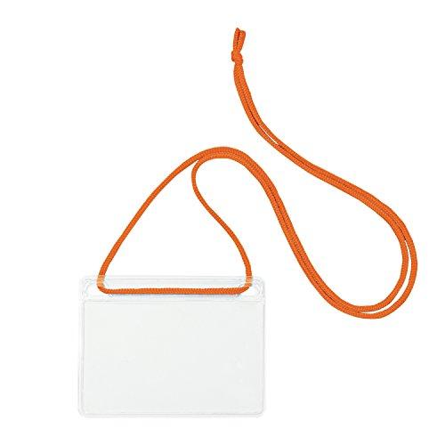 Open Industry Hanging Name Tag Business Card Size 10 Sheets Orange NL-11-RG