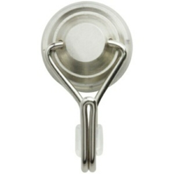 Sonic Hook Super Strong Metal Magnetic Hook 3kg Rubber Grip MG-823 Silver