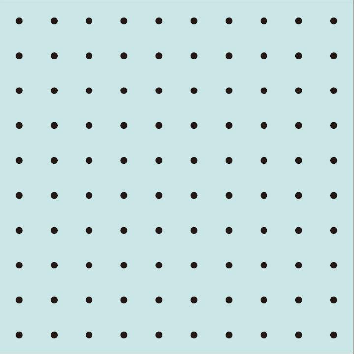 Olimpas Silk Sashiko Fabric Pack Sashiko Flower Dishcloth Single-Stitch Guide Included Sarashi Cotton -5mm Dot Grid- (Light Blue) H-4021 *Includes water-soluble pattern *Thread sold separately