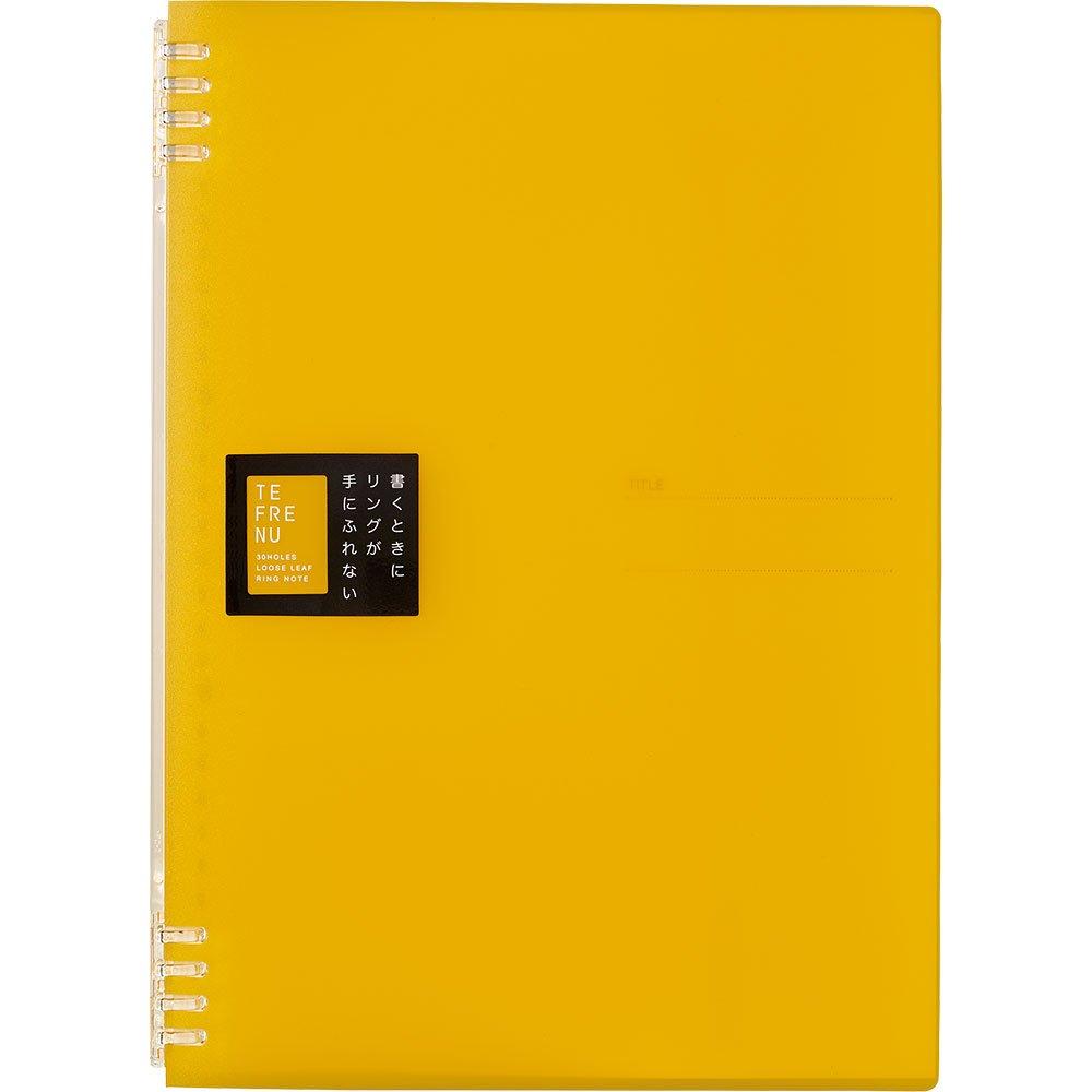 King Jim Ring Notebook Tefren 30-Hole A4 Vertical Yellow 9856TTE-Y