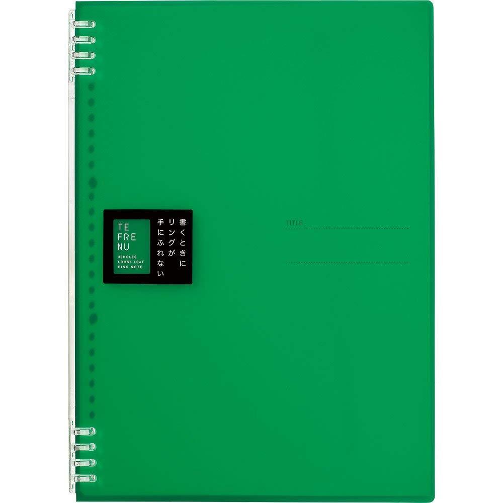 King Jim Ring Notebook Tefren 30-Hole A4 Vertical Green 9856TTE-G
