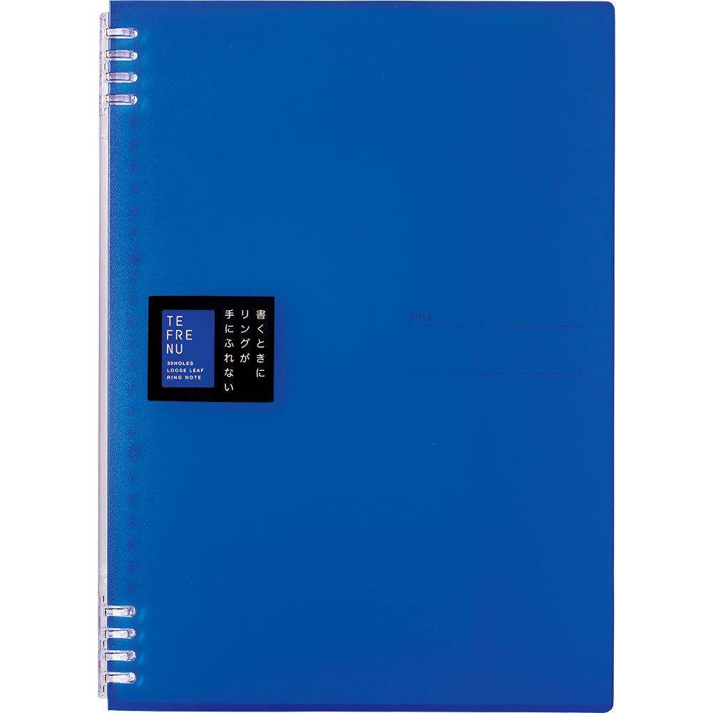 King Jim Ring Notebook Tefren 30-Hole A4 Vertical Blue 9856TTE-B