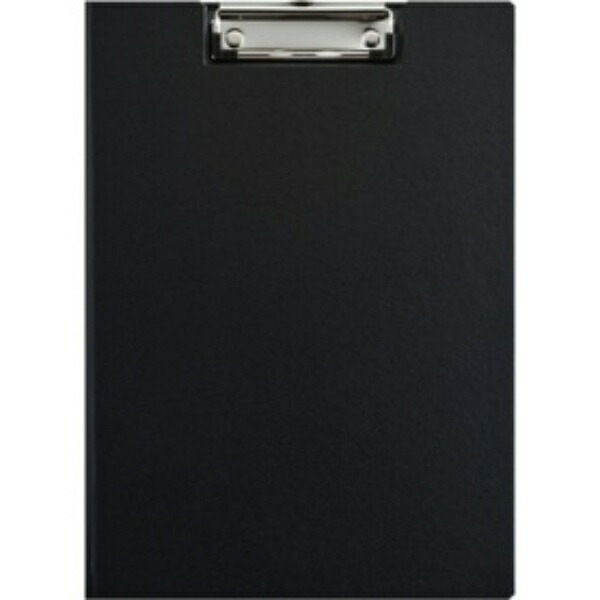 King Jim Clipboard with Cover, Holds Approx. 30 Sheets, A4 Landscape, Black 8315-BK