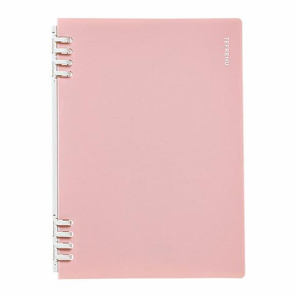King Jim Ring Notebook Tefren 30-Hole A4 Vertical Pink CN9856TE-P