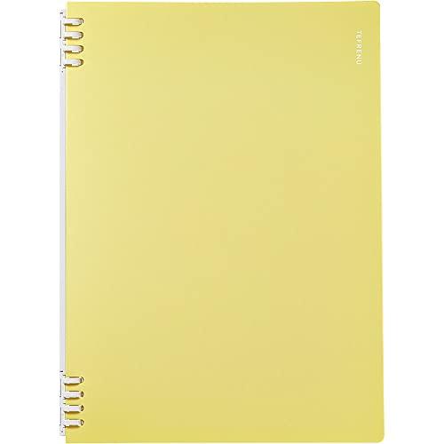King Jim Ring Notebook Tefren 30-Hole A4 Vertical Yellow CN9856TE-Y