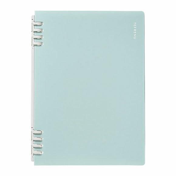 King Jim Ring Notebook Tefren 30-Hole A4 Vertical Light Blue CN9856TE-LB
