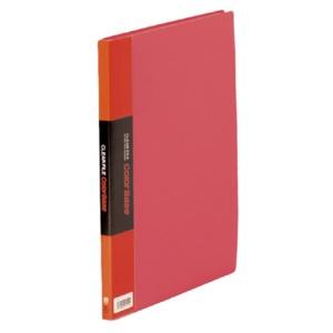 King Jim Clear File Color Base 20-Pocket A4 Vertical Red 132C-R