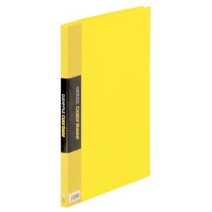 King Jim Clear File Color Base 20-Pocket A4 Vertical Yellow 132C-Y
