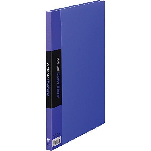 King Jim Clear File Color Base 20-Pocket A4 Vertical Purple 132C-LP