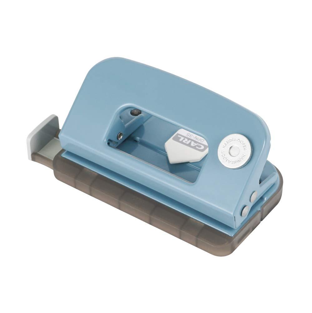 Karl Office Supplies Hole Punch Small Decorative Punch 2-Hole 10 Sheets Light Blue DPN-35-T