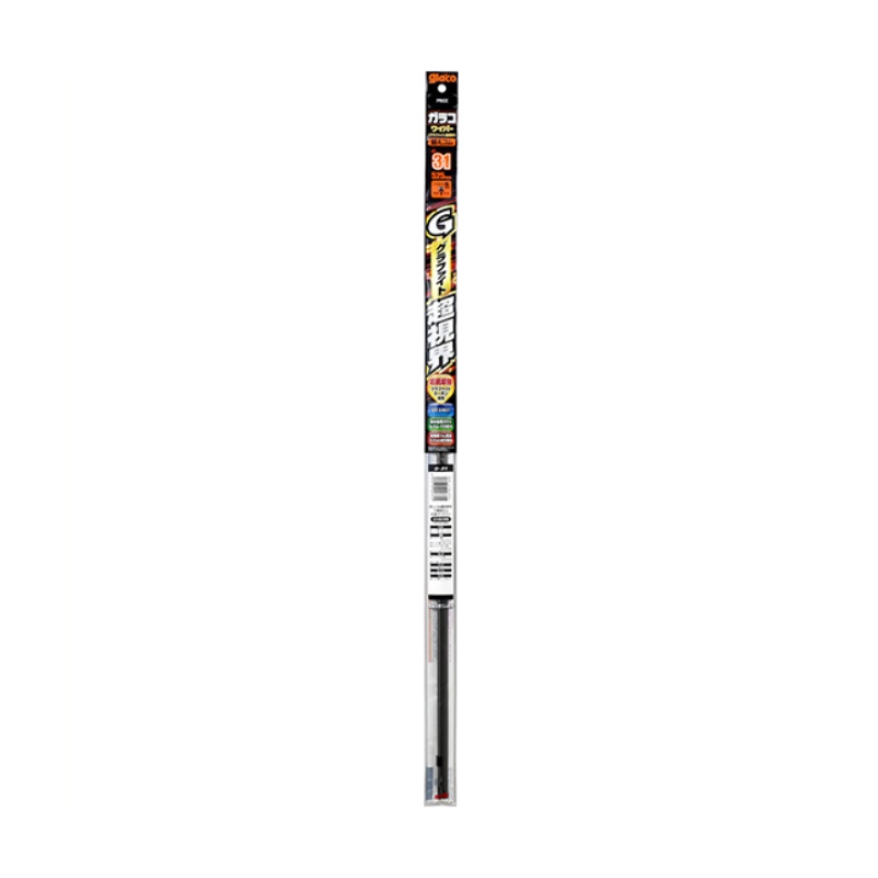SOFT99 glaco Wiper Replacement Blade glaco Wiper Graphite Ultra-Clear G-90 Automotive Wiper Blade Length: 300mm Rubber Width: 6mm Blade Lock Type / With Vertebra (Flat Spring) Ultra-Clear 04790