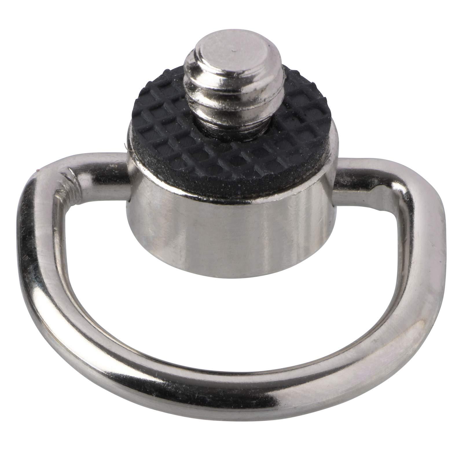 Etsumi 1/4-inch Screw Camera Strap D-Ring, Silver VE-6951
