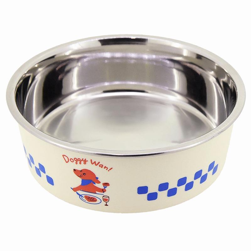 Doggyman Stainless Steel Bowl Gohan Nya Wan Dog MINI Diner (Dog Bowl)