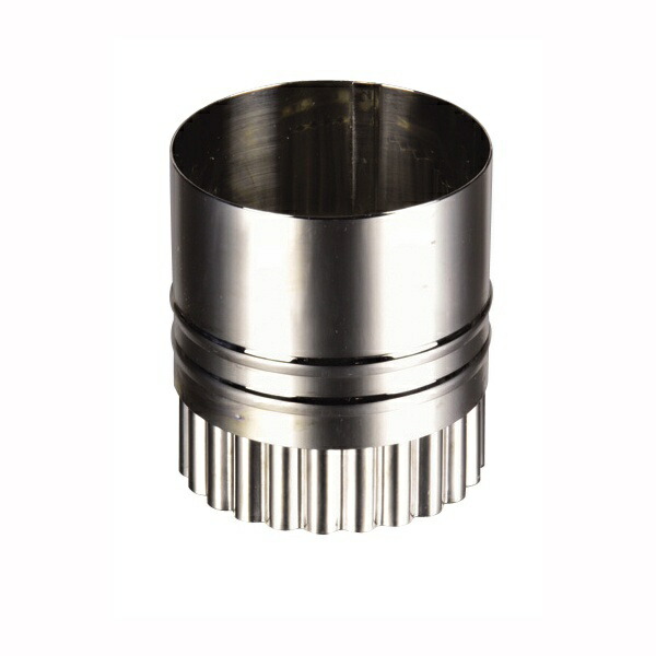 Pearl Metal Raffine Stainless Steel Wave/Round Dual-Use Cookie Cutter 5cm D-6159