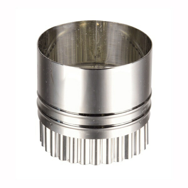 Pearl Metal Raffine Stainless Steel Wave/Round Dual-Use Cookie Cutter 6cm D-6160