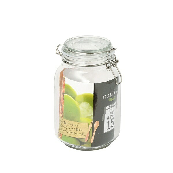 Pearl Metal Umeshu Bottle Fruit Wine Bottle 1.5L 1,500ml Glass Square Storage Jar Italiana L-1012