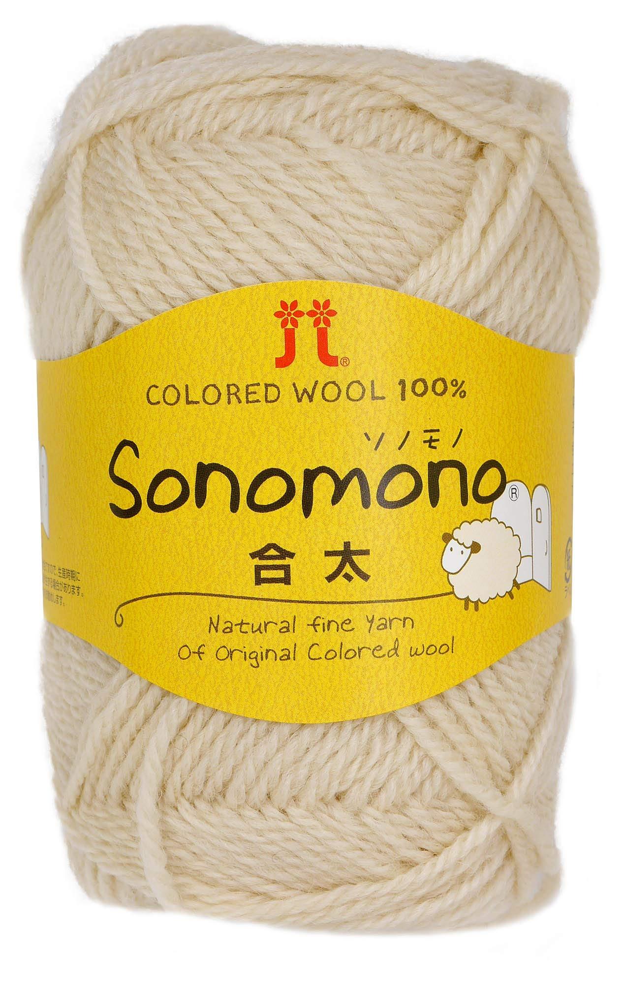 Hamana Sonomono Medium Weight Yarn Medium Weight Col.1 Cream Family 40g Approx. 120m 0064