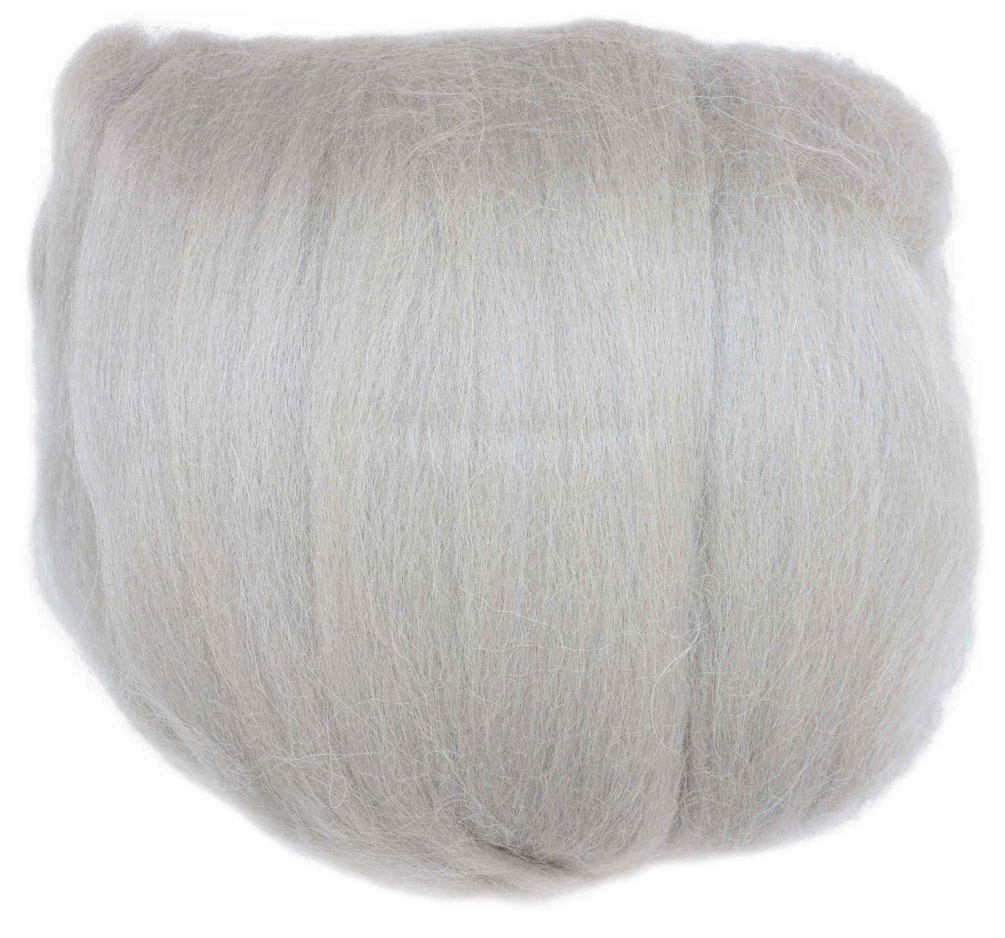 Hamana Real Wool Felt Straight Hair 40g Silver H440-005-555