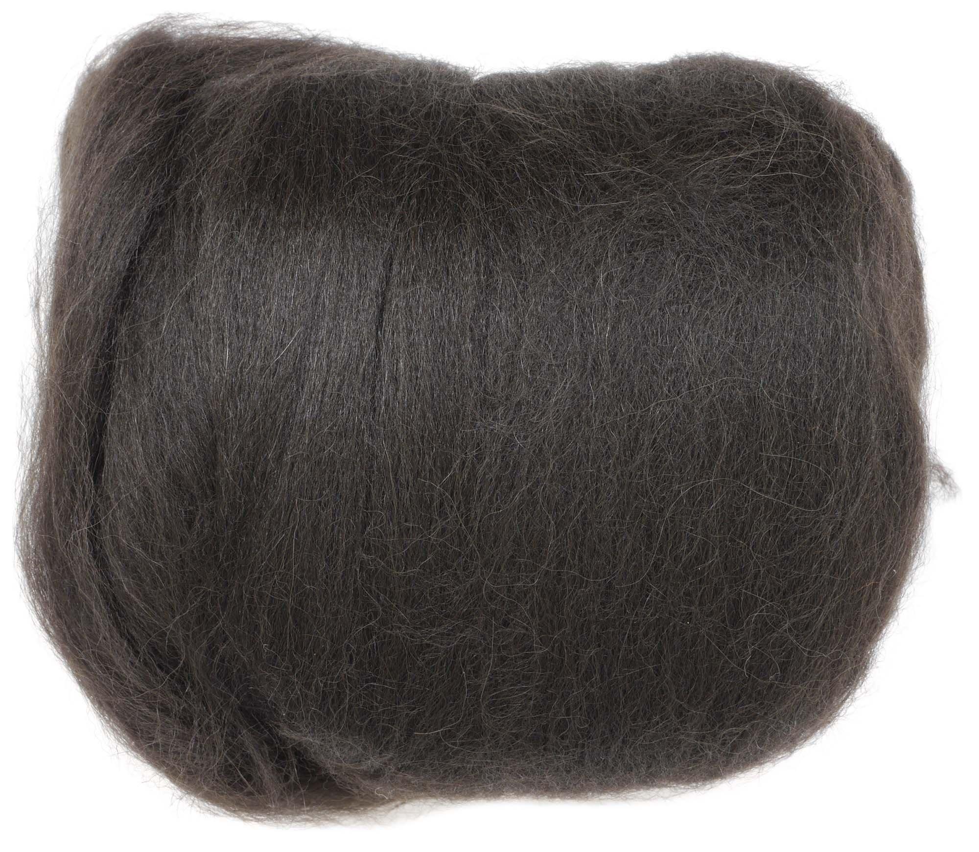 Hamana Real Wool Felt Straight Pile 40g Ivory Black H440-005-556