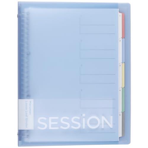 Maruman Loose-Leaf Binder Session B5 26-Hole Light Blue Sky Blue F310A-52A
