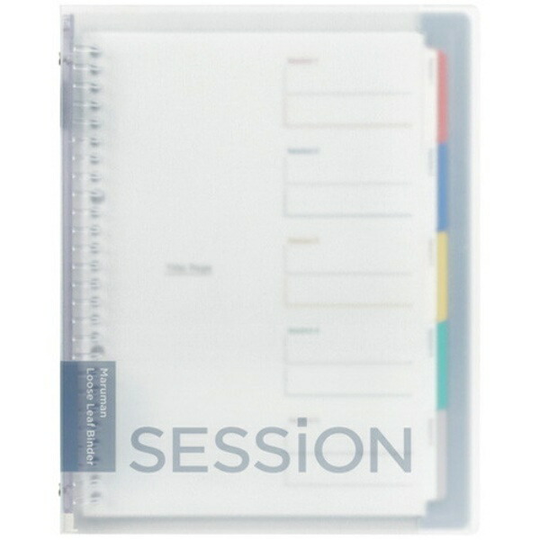 Maruman Loose-Leaf Binder Session B5 26-Hole Clear F310-98
