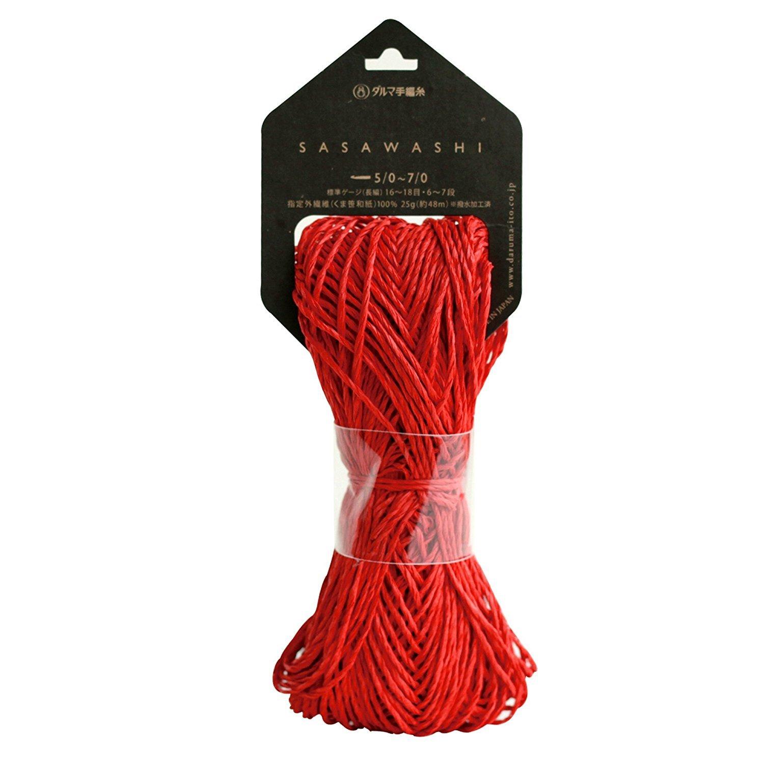 DARUMA SASAWASHI Yarn Medium Weight Col.10 Red Family 25g Approx. 48m 01-4110