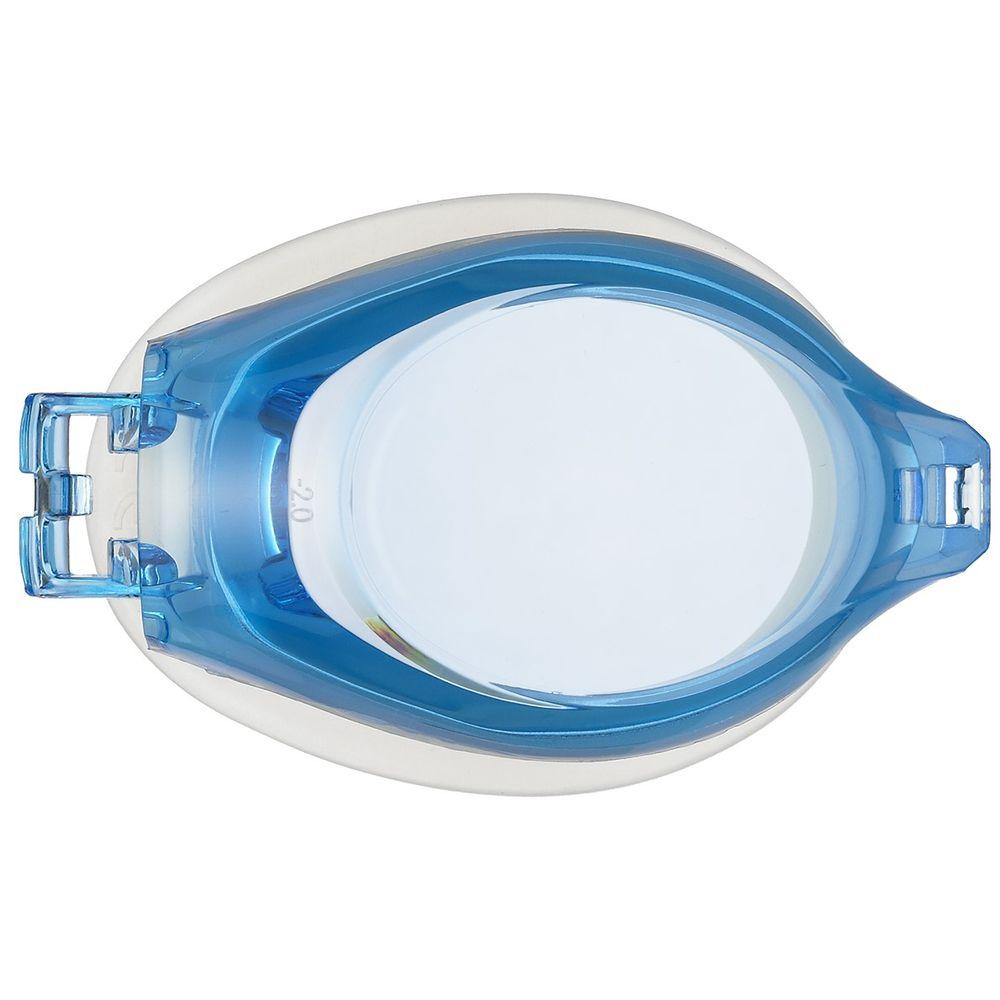 VIEW Swimming Goggles with Prescription Lenses Made in Japan For Myopia -10.0 Prescription Fitness Adult Use Single Lens Only Anti-Fog Function SWIPE Equipped Antibacterial Model Light Blue VC580SA