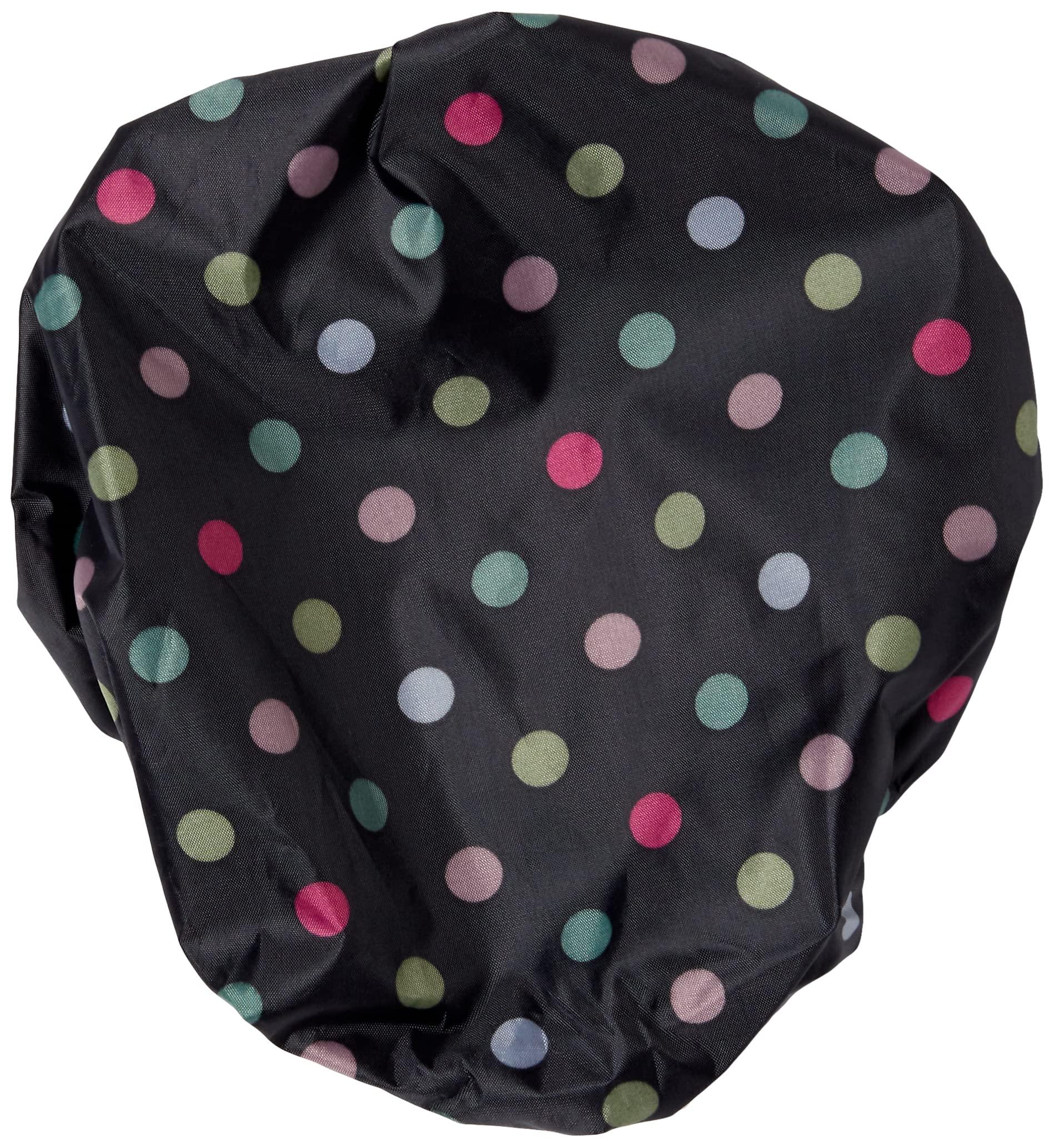 Kawazumi Manufacturing Co., Ltd. Bicycle Saddle Cover KW-215CD Black/Colored Dots