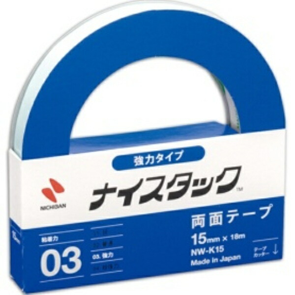 Nichiban Double-Sided Tape Nice Tack (Strong) 15mm x 18m NW-K15