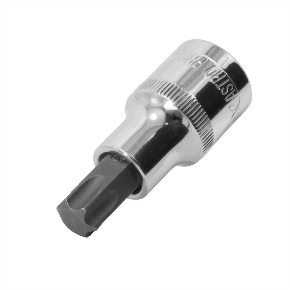 Astro Products 1/2DR Bit Socket Hex Lobe T55 | Socket Bit Bit Socket Hex Hex Lobe Single T55 1/2 12.7mm Flower Star Short