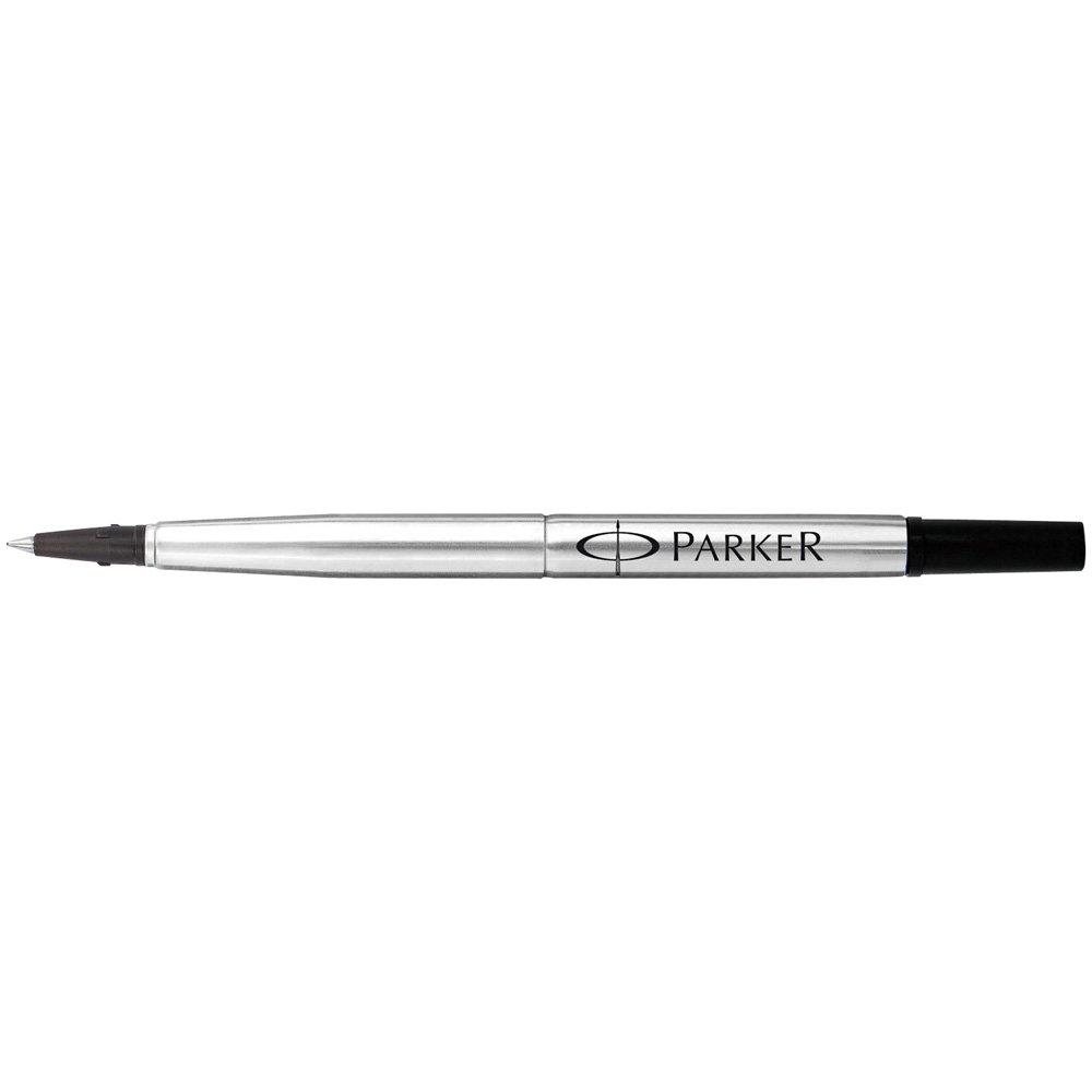 PARKER Rollerball Refill Black 1-Pack Black M Medium Point 0.7mm Water-Based Ballpoint Pen Refill Genuine Import 1950278
