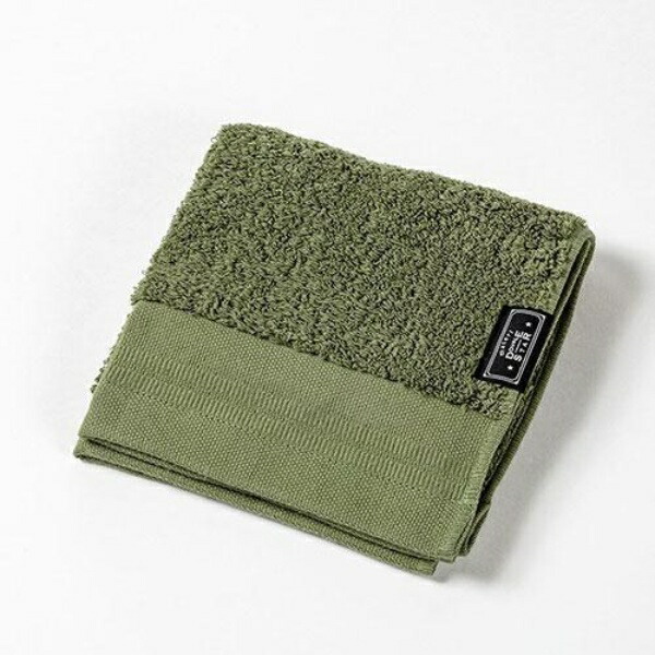 Kusunohashi Monori Wash Towel Imabari Towel Tantro 2 Khaki 34cm×36cm 1-68265-51-MOG