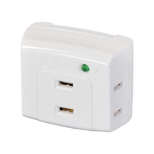 AC125V/15A 3-Outlet Tap (with Surge Protector)